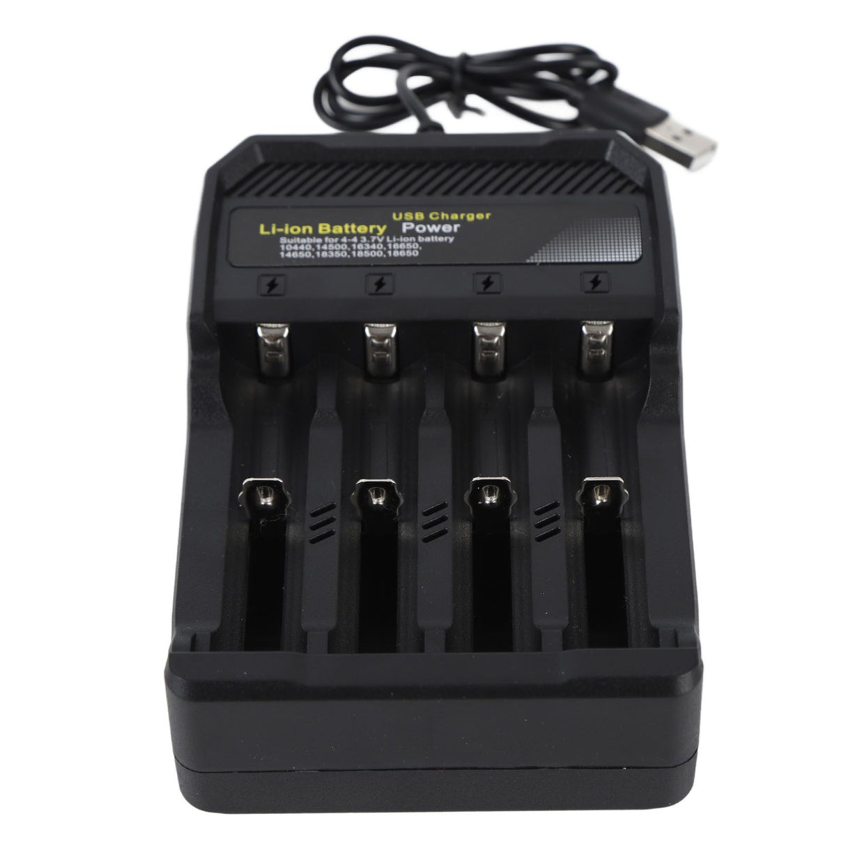 18650 Battery Charger Independent Charging 4 Bay Universal Smart Battery Charger for 10440 14500 16340 16650 14650 18350 18500 18650 Lithium Li Ion Batteries