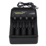 18650 Battery Charger Independent Charging 4 Bay Universal Smart Battery Charger for 10440 14500 16340 16650 14650 18350 18500 18650 Lithium Li Ion Batteries - Extra Image