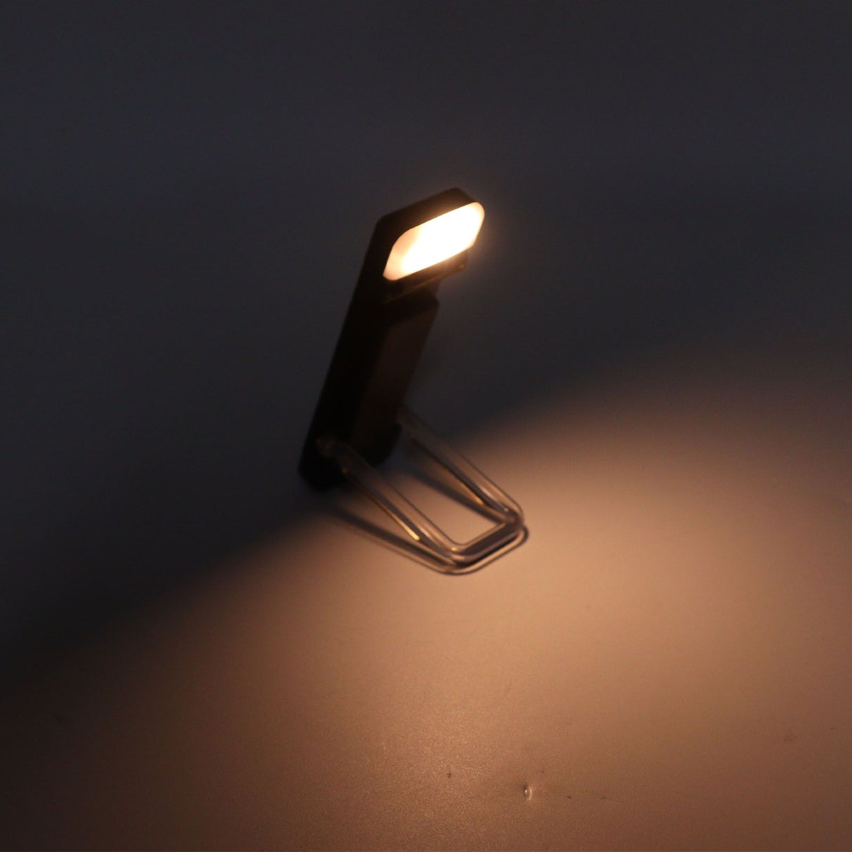 Clip On Book Light Multipurpose Ultrathin Mini 3 Levels Brightness USB Rechargeable Book Reading Light Black