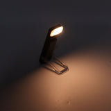 Clip On Book Light Multipurpose Ultrathin Mini 3 Levels Brightness USB Rechargeable Book Reading Light Black