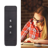 Clip On Book Light Multipurpose Ultrathin Mini 3 Levels Brightness USB Rechargeable Book Reading Light Black