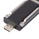 Clip On Book Light Multipurpose Ultrathin Mini 3 Levels Brightness USB Rechargeable Book Reading Light Black