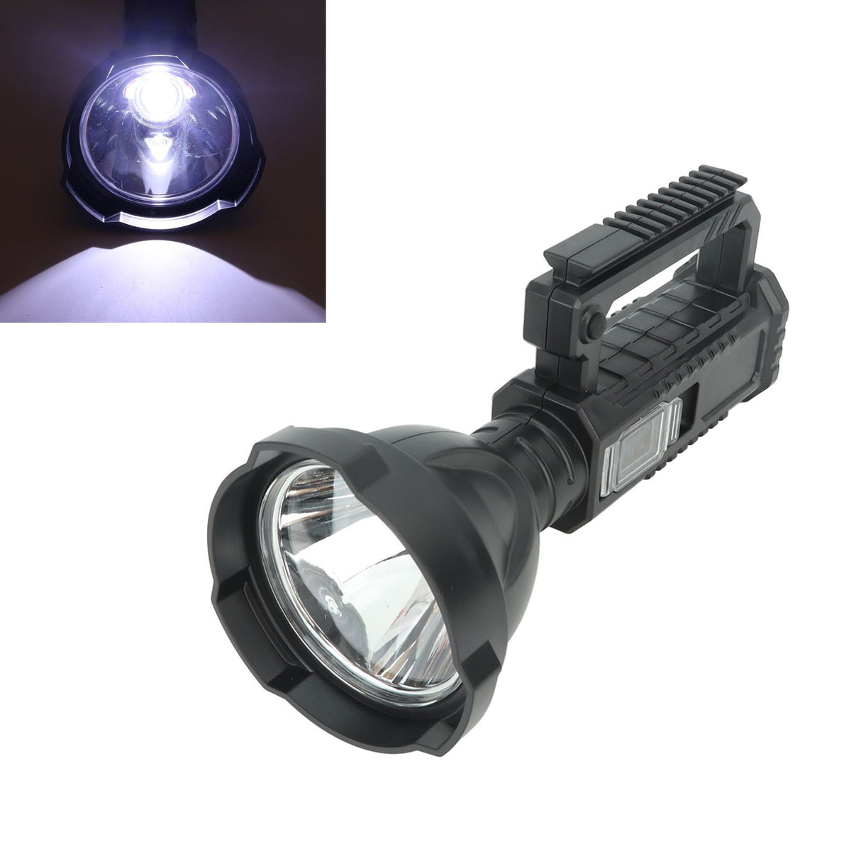 W590 Rechargeable Spotlight Handheld Lamp Strong Light Searchlight USB Chargeable Strong Light Handheld Flashlight White Light
