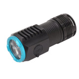 Mini Powerful Flashlight High Luminous Flux 2000lm Bright USB C Rechargeable LED 6 Modes IPX4 Waterproof Tail Magnet - Rear View