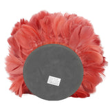 Feather Table Lamp Stepless Dimming USB Charging Touch Control LED Table Lamp for Bedroom Cafe Wine Red