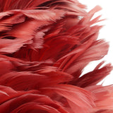 Feather Table Lamp Stepless Dimming USB Charging Touch Control LED Table Lamp for Bedroom Cafe Wine Red
