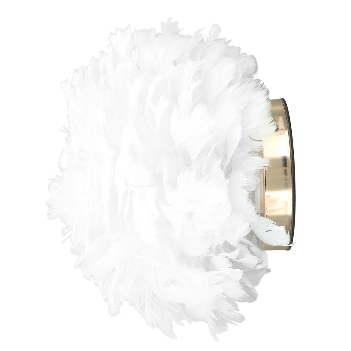 Feather Table Lamp USB Type C 5V Touch Control Stepless Dimming LED Table Lamp for Bedroom Cafe White