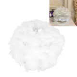 Feather Table Lamp USB Type C 5V Touch Control Stepless Dimming LED Table Lamp for Bedroom Cafe White