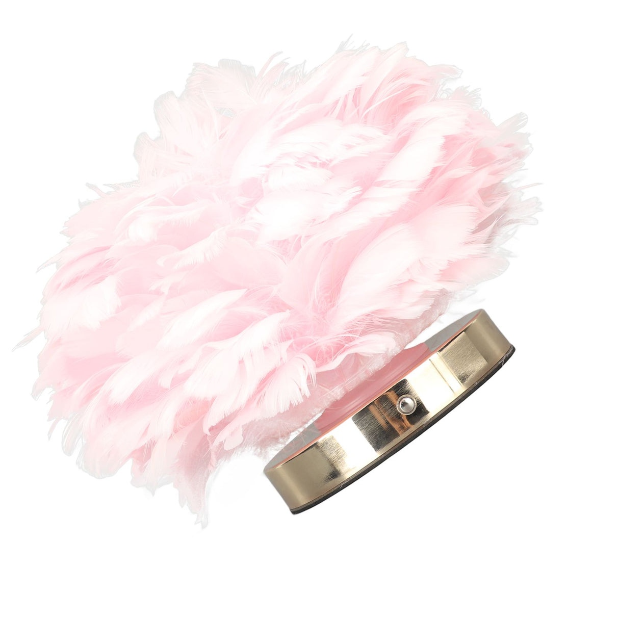 Feather Table Lamp USB Type C 5V Touch Control Stepless Dimming LED Table Lamp for Bedroom Cafe Pink