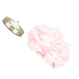 Feather Table Lamp USB Type C 5V Touch Control Stepless Dimming LED Table Lamp for Bedroom Cafe Pink