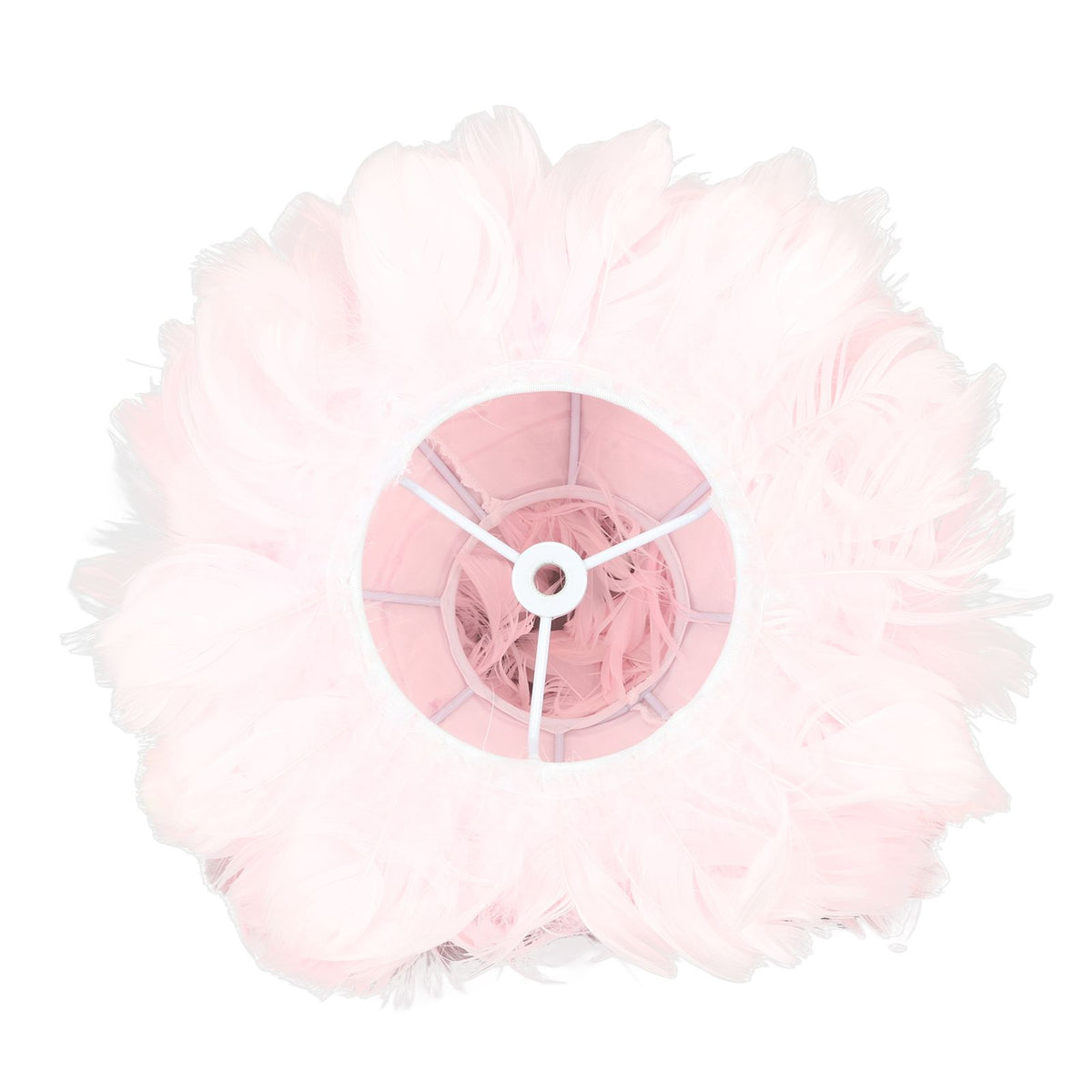 Feather Table Lamp USB Type C 5V Touch Control Stepless Dimming LED Table Lamp for Bedroom Cafe Pink