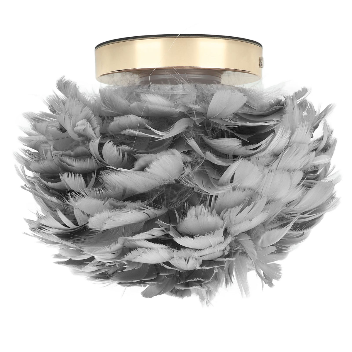 Feather Table Lamp USB Type C 5V Touch Control Stepless Dimming LED Table Lamp for Bedroom Cafe Grey