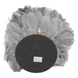 Feather Table Lamp USB Type C 5V Touch Control Stepless Dimming LED Table Lamp for Bedroom Cafe Grey