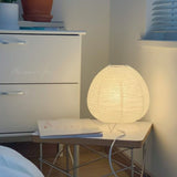 Rice Paper Lantern Lamp Soft Warm Light Home Decoration Modern Standing Bedside Table Lamp for Cafe Bedroom - 45-Degree Angle