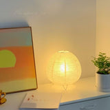 Rice Paper Lantern Lamp Soft Warm Light Home Decoration Modern Standing Bedside Table Lamp for Cafe Bedroom