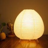 Rice Paper Lantern Lamp Soft Warm Light Home Decoration Modern Standing Bedside Table Lamp for Cafe Bedroom