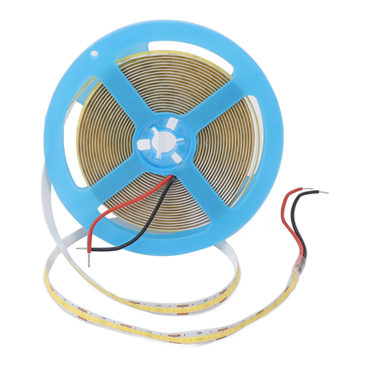 12V COB LED Flexible Strip Light Self Adhesive 90 CRI Flexible Uniform LED Tape Lamp 110LM 5m 6000K White Light