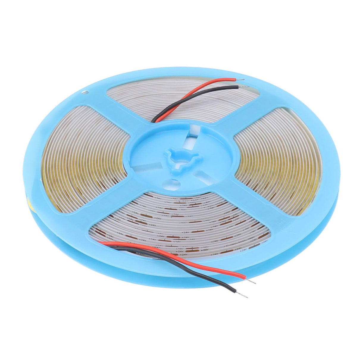 COB LED Strip Light 320LEDs 110lm Adhesive Uniform Natrual Flexible Tape Light for Indoor Home Cabinet 24V 32.8ft 3000K Warm Light