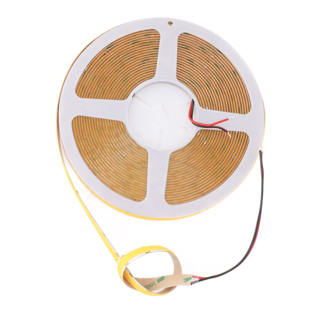 COB LED Strip Light High Brightness Adhesive Flexible Double Row DIY Lamp Strip for Cabinet Car 32.8ft 24V 3000K Warm Light