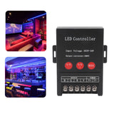 RGB LED Controller High Power Wireless Iron Shell 15 Modes Colorful Light Controller for KTV Hotel Home