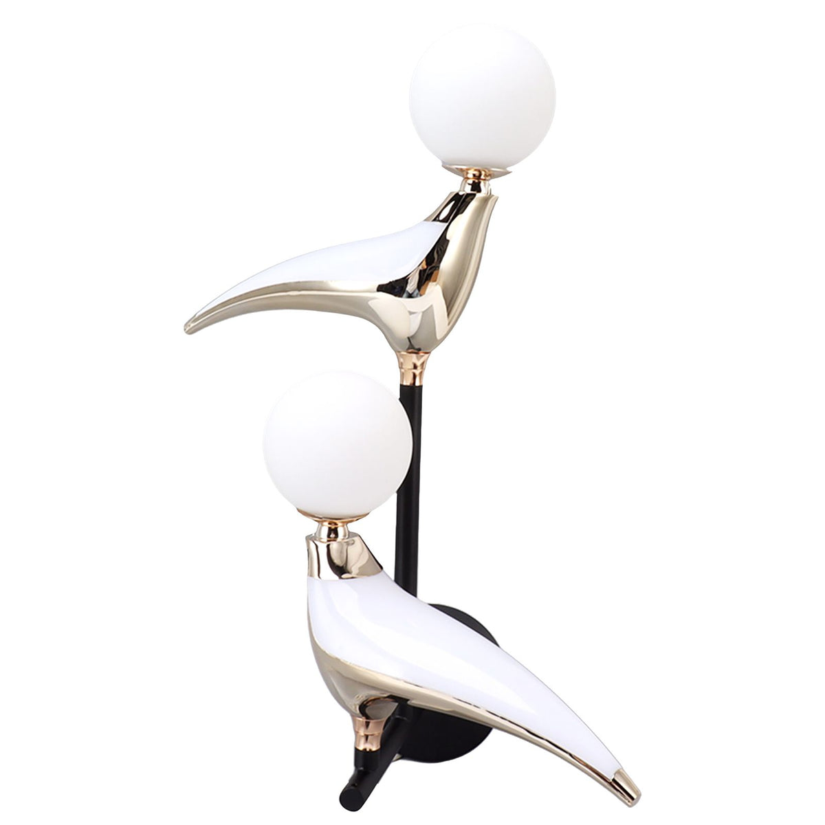 Modern Bird Wall Lamp Double Head Rotatable LED Wall Mounted Light for Living Room Bedroom Bedside 110‑240V