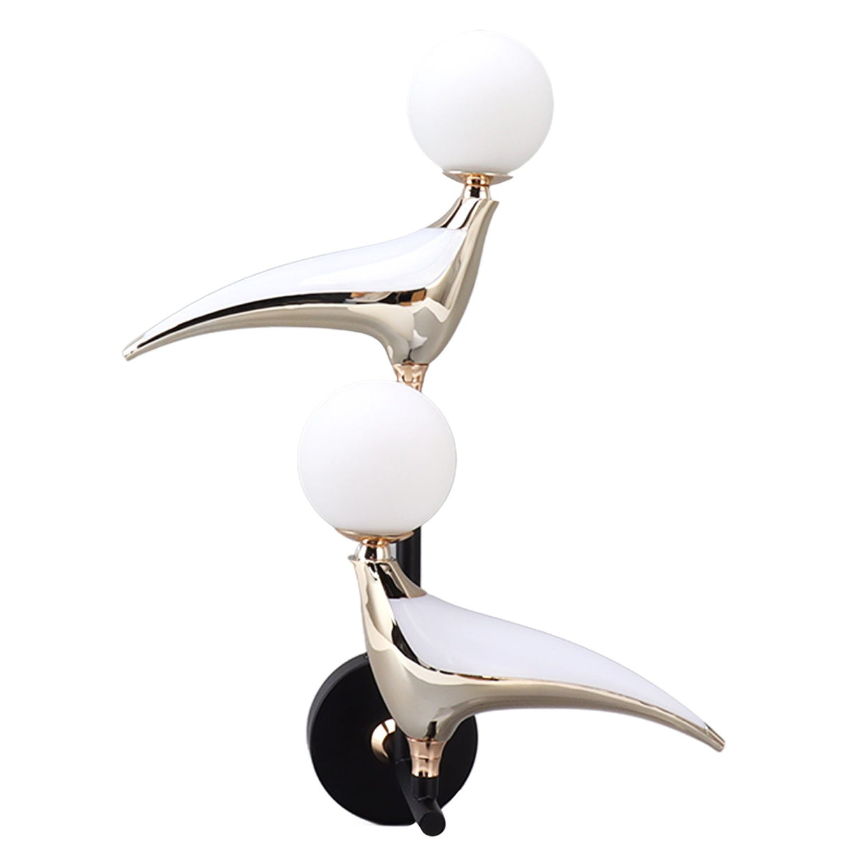 Modern Bird Wall Lamp Double Head Rotatable LED Wall Mounted Light for Living Room Bedroom Bedside 110‑240V