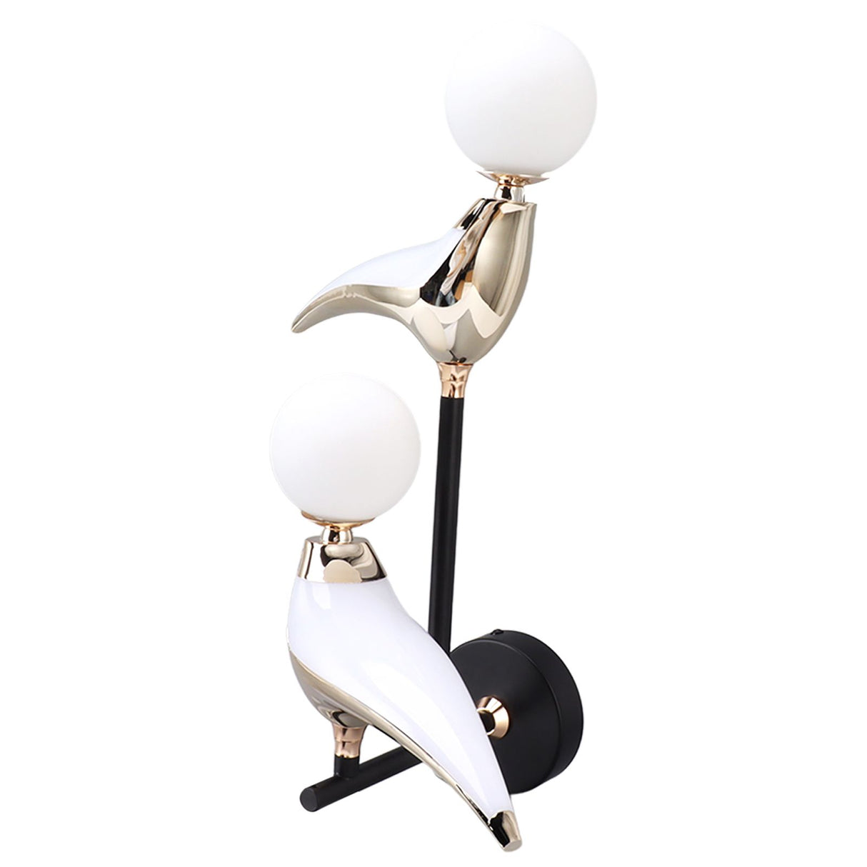 Modern Bird Wall Lamp Double Head Rotatable LED Wall Mounted Light for Living Room Bedroom Bedside 110‑240V