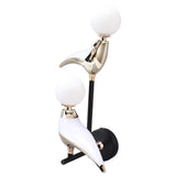 Modern Bird Wall Lamp Double Head Rotatable LED Wall Mounted Light for Living Room Bedroom Bedside 110‑240V