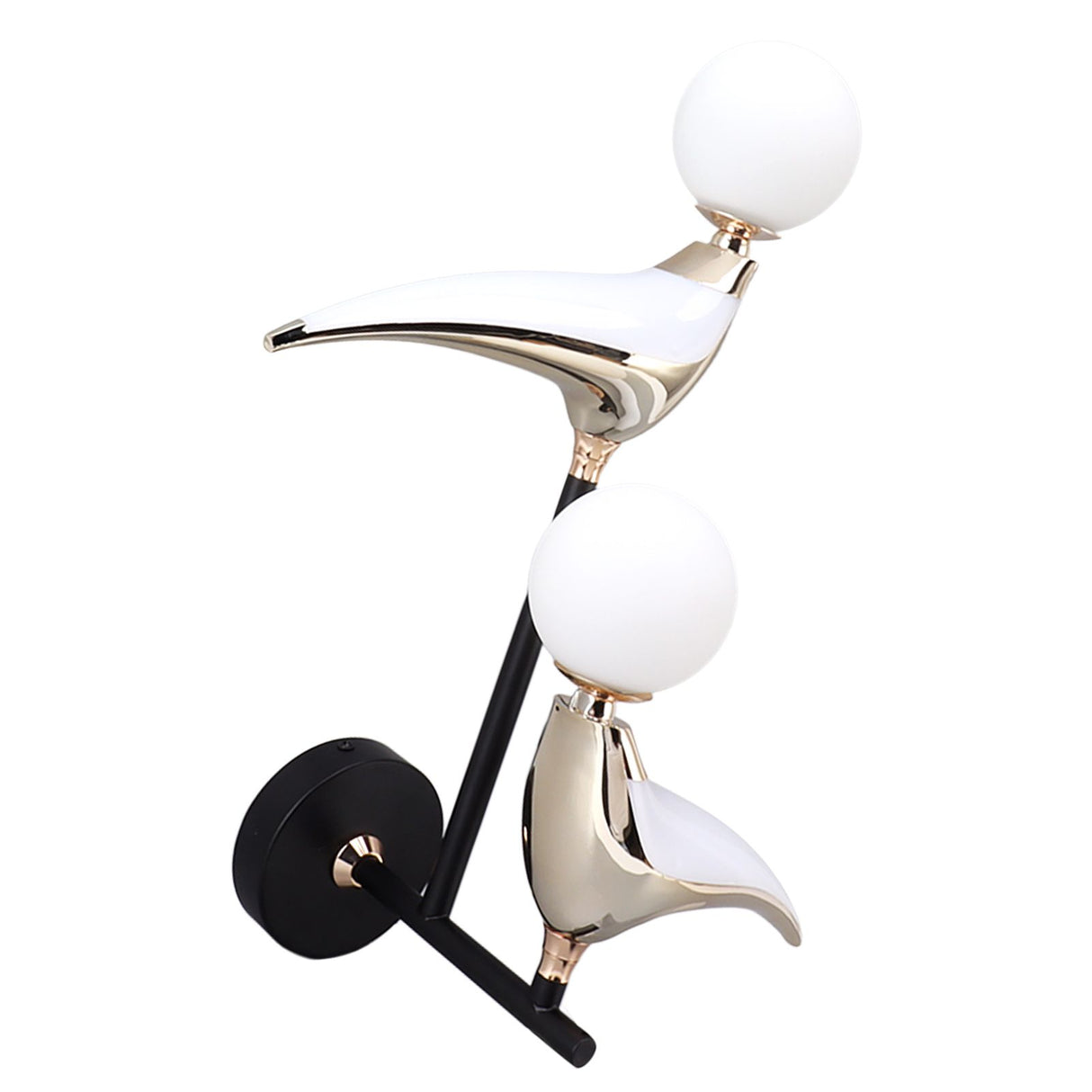 Modern Bird Wall Lamp Double Head Rotatable LED Wall Mounted Light for Living Room Bedroom Bedside 110‑240V