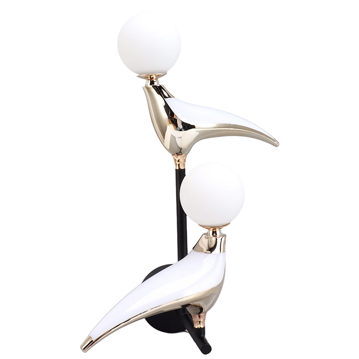 Modern Bird Wall Lamp Double Head Rotatable LED Wall Mounted Light for Living Room Bedroom Bedside 110‑240V