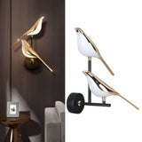 Nordic Bird Wall Lamp 4500K Natural Light Modern Decorative LED Wall Light for Livingroom Bedroom 85‑265V