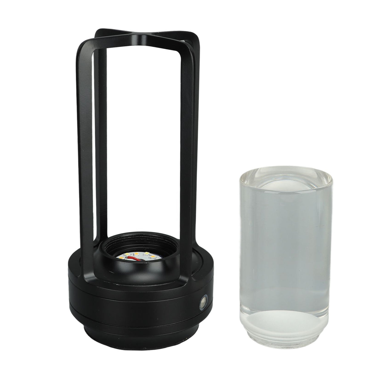 Cordless Table Lamp 3 Colors Stepless Dimming LED Table Lamp Rechargeable Touch Lamp Bedside Nightstand Lamp Black