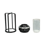 Cordless Table Lamp 3 Colors Stepless Dimming LED Table Lamp Rechargeable Touch Lamp Bedside Nightstand Lamp Black