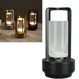 Cordless Table Lamp 3 Colors Stepless Dimming LED Table Lamp Rechargeable Touch Lamp Bedside Nightstand Lamp Black - Extra Image