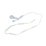 LED Makeup Mirror Light Strip Touch Eye Friendly 6 Rows 18 Lights Adjustable LED Light Strip Warm White