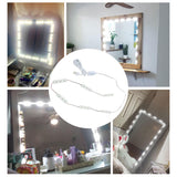 LED Makeup Mirror Light Strip Touch Eye Friendly 6 Rows 18 Lights Adjustable LED Light Strip Warm White - Extra Image