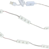 LED Makeup Mirror Light Strip Touch Eye Friendly 6 Rows 18 Lights Adjustable LED Light Strip Warm White