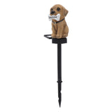 Solar Light Cartoon Welcome Sign Dog Lawn Lights Patio Outdoor Garden Decorative Landscape Lights - Side View
