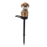 Solar Light Cartoon Welcome Sign Dog Lawn Lights Patio Outdoor Garden Decorative Landscape Lights - Top-Down View