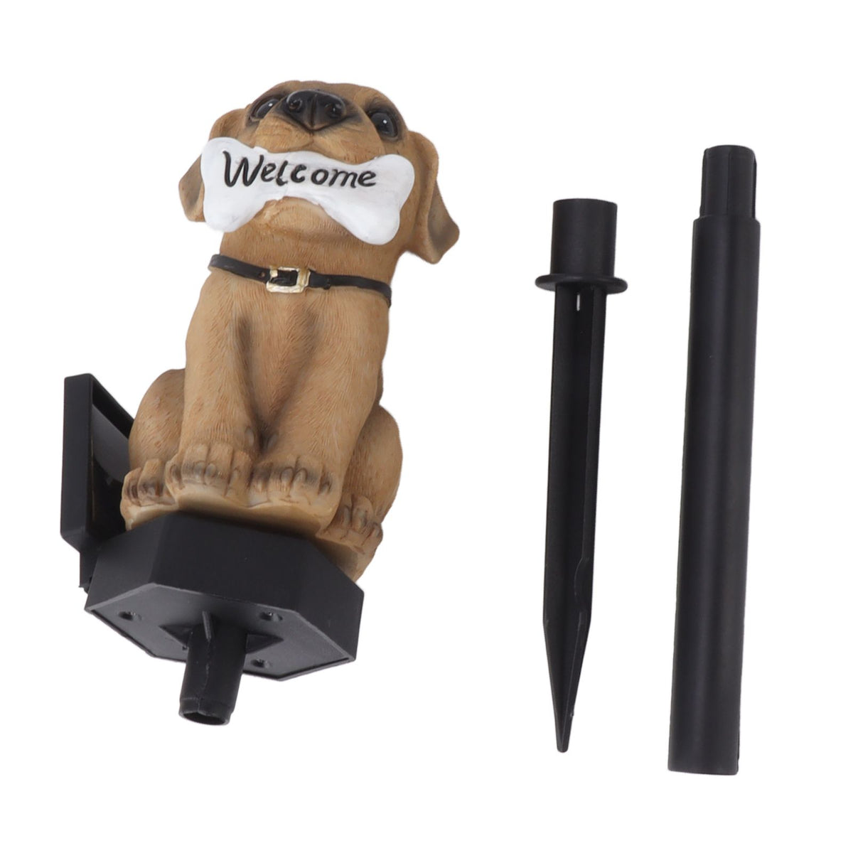 Solar Light Cartoon Welcome Sign Dog Lawn Lights Patio Outdoor Garden Decorative Landscape Lights