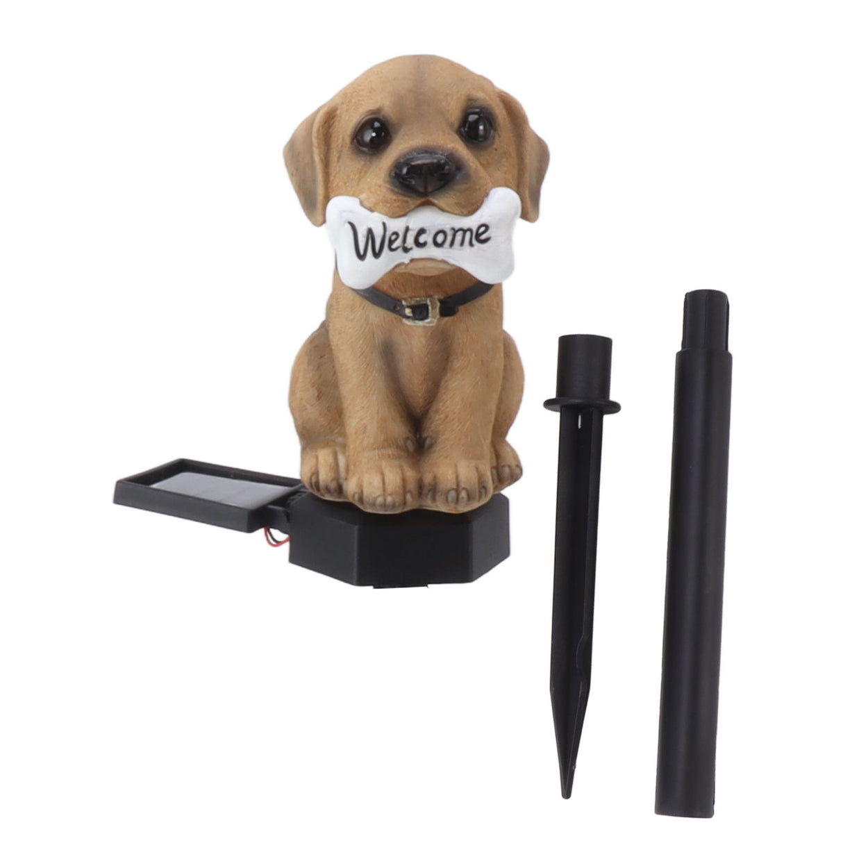 Solar Light Cartoon Welcome Sign Dog Lawn Lights Patio Outdoor Garden Decorative Landscape Lights