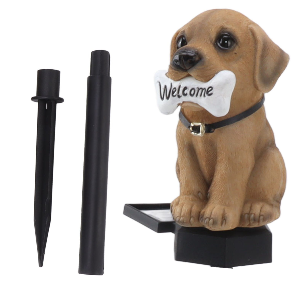 Solar Light Cartoon Welcome Sign Dog Lawn Lights Patio Outdoor Garden Decorative Landscape Lights