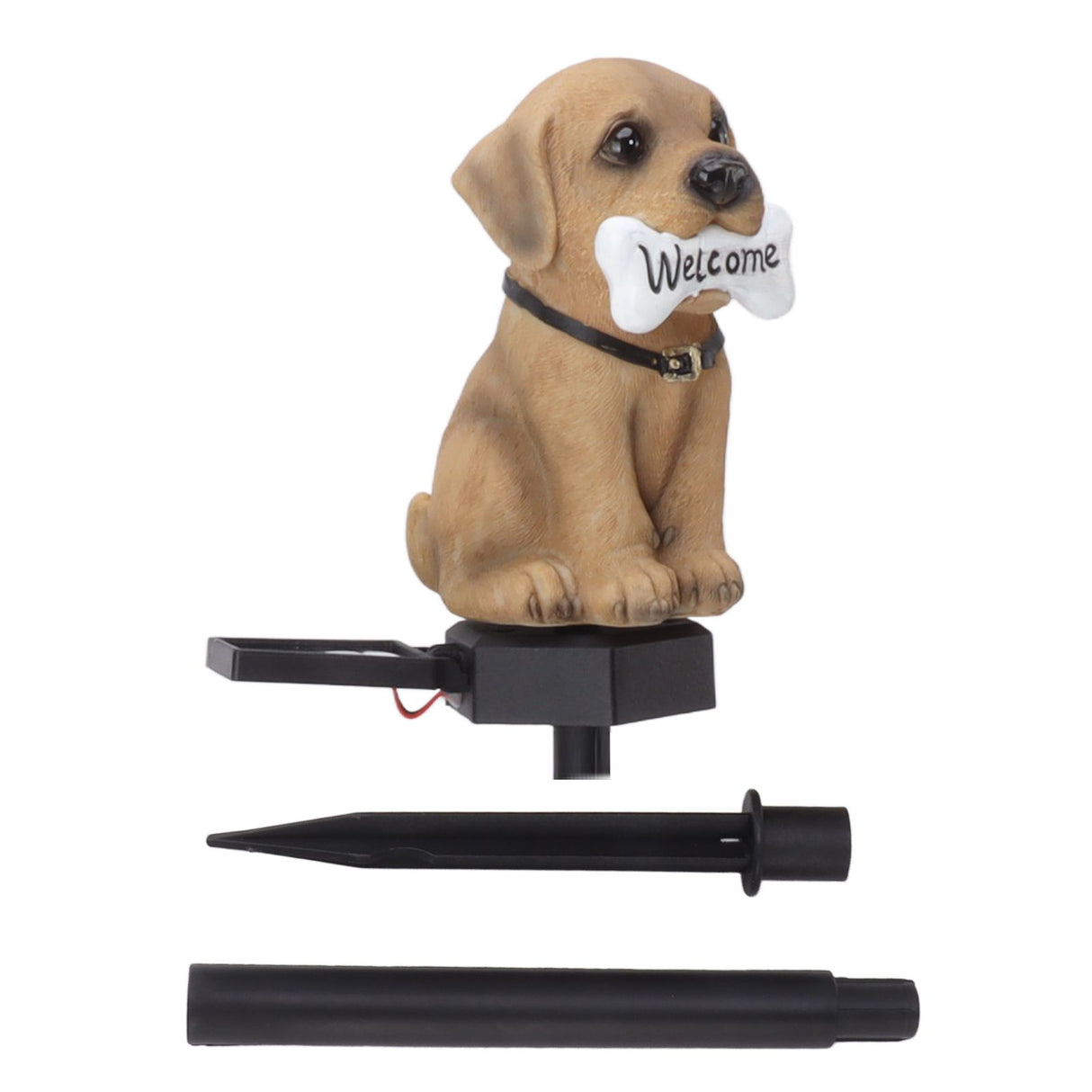 Solar Light Cartoon Welcome Sign Dog Lawn Lights Patio Outdoor Garden Decorative Landscape Lights