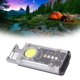 Mini COB Work Light 8 Mode Portable Rechargeable Magnetic Hook Pocket Flashlight Multifunction Bottle Opener Emergency Light