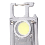 Mini COB Work Light 8 Mode Portable Rechargeable Magnetic Hook Pocket Flashlight Multifunction Bottle Opener Emergency Light