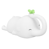 Night Light Silicon Elephant Nursery Night Lights 3 Brightness USB Timing Night Lamp for Home Hotel Office - Top-Down View
