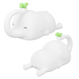 Night Light Silicon Elephant Nursery Night Lights 3 Brightness USB Timing Night Lamp for Home Hotel Office - Extra Image
