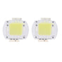 2pcs Round LED Chip 100W High Power LED Chip White Light 9600LM 6000K LED Beads for Home Studio Exhibition Foodlight Spotlight