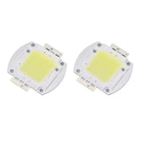 2pcs Round LED Chip 100W High Power LED Chip White Light 9600LM 6000K LED Beads for Home Studio Exhibition Foodlight Spotlight - Front View