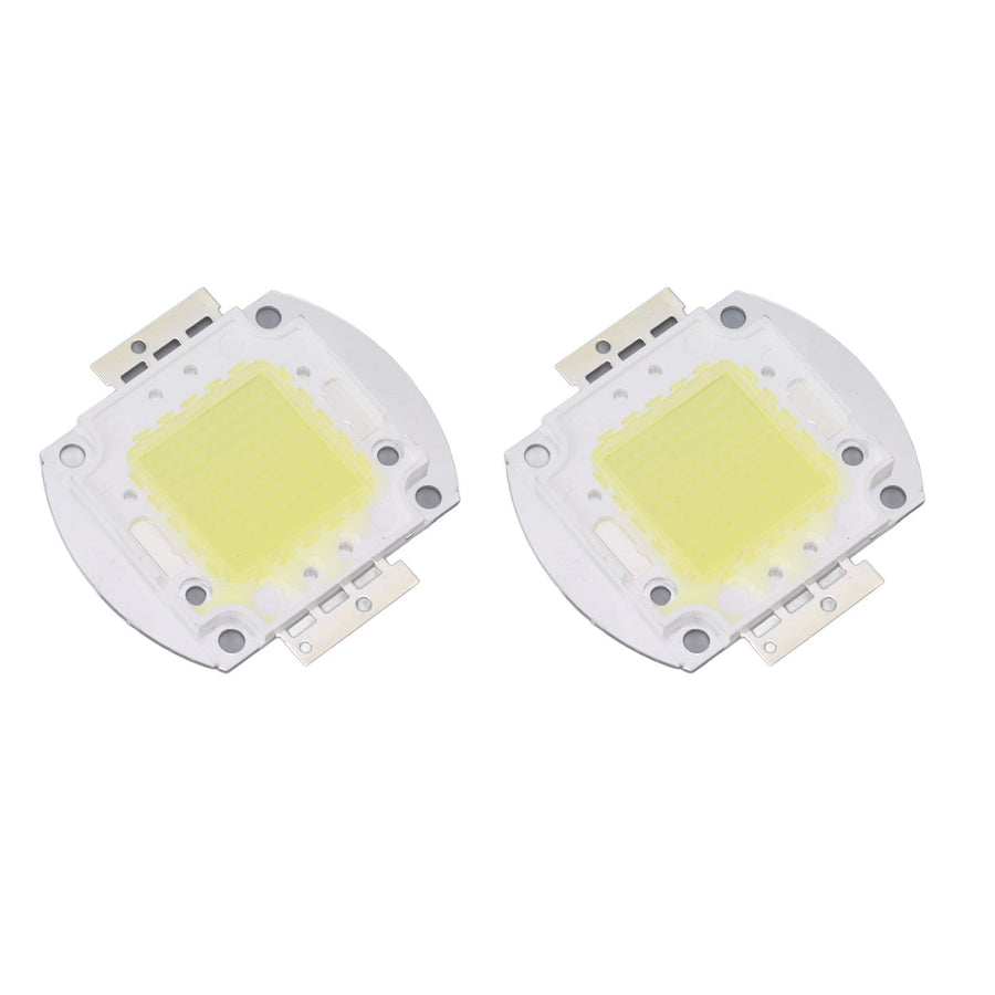 2pcs Round LED Chip 100W High Power LED Chip White Light 9600LM 6000K LED Beads for Home Studio Exhibition Foodlight Spotlight